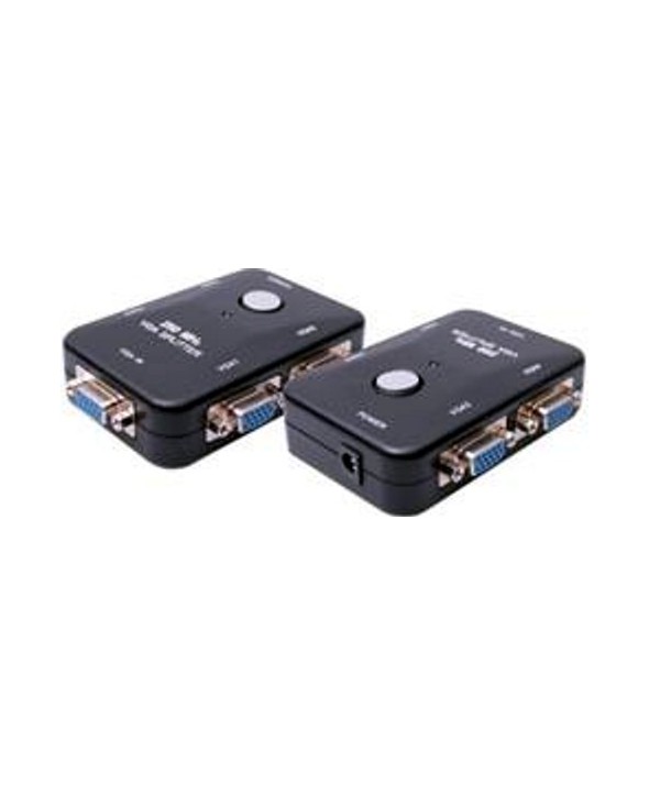 Mini switch de 4 puertos vga plastico