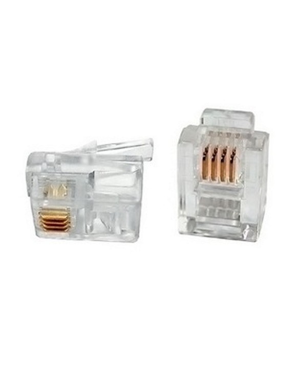 Conector telefonico rj11 6p4c cat.3