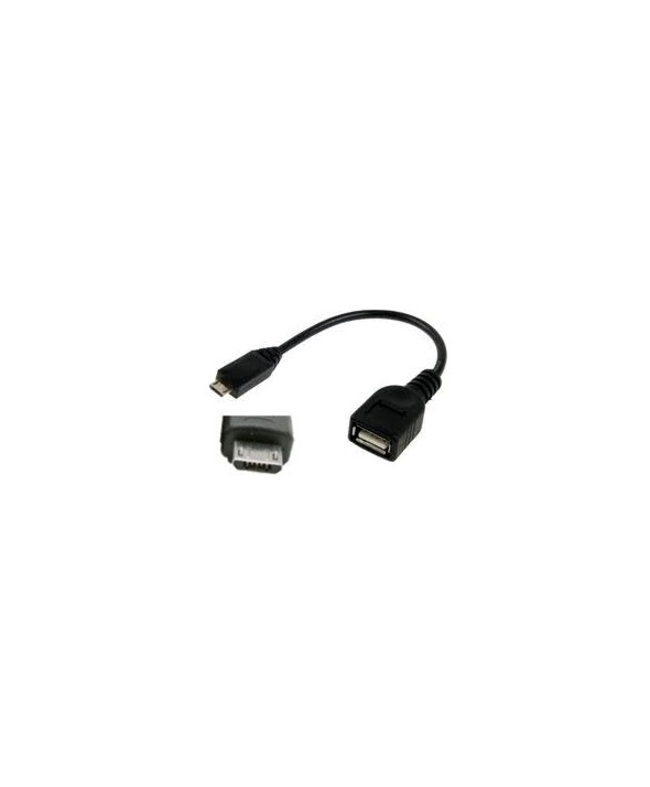 Conexion otg usb micro macho a usb "a" hembra 0.1 m