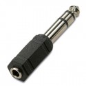 Adaptador jack 6.3 mm stereo macho a 3.5 mm stereo hembra granel