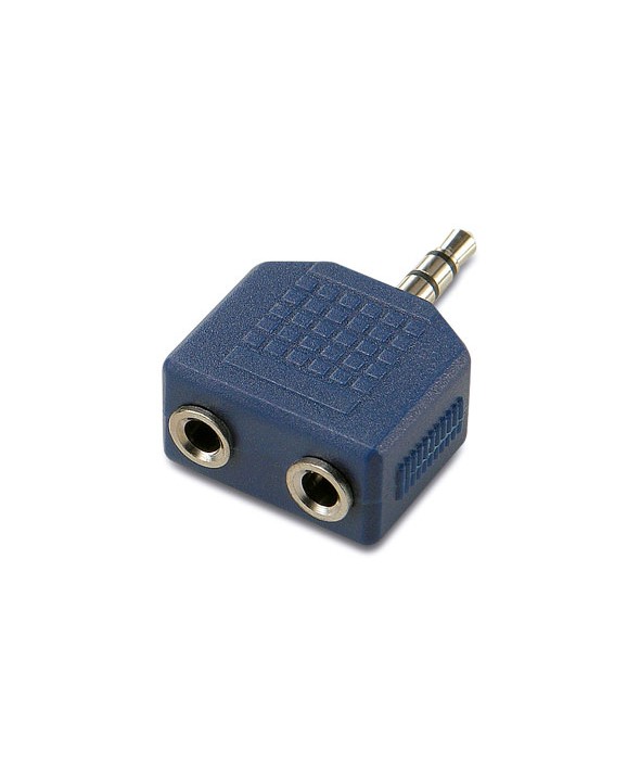 Adaptador jack 3.5 st/m a 2 jack 3.5 st/h granel