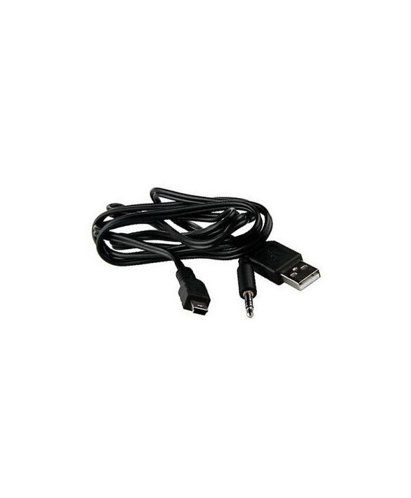 Conexion mini usb a jack 3.5 st+usb "a" macho 0.5m