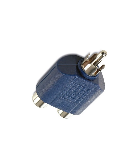 Adaptador rca m a 2 rca h granel