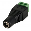 Conector alimentacion jack 5.5x2.1 macho atornilla