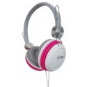 Auricular elco diadema pd1047 ø40mm blanco/rosa