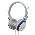 Auricular elco diadema pd1047 ø40mm blanco/azul