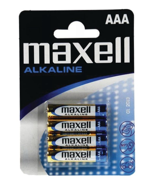 Pila alcalina lr03 maxell mxl b4