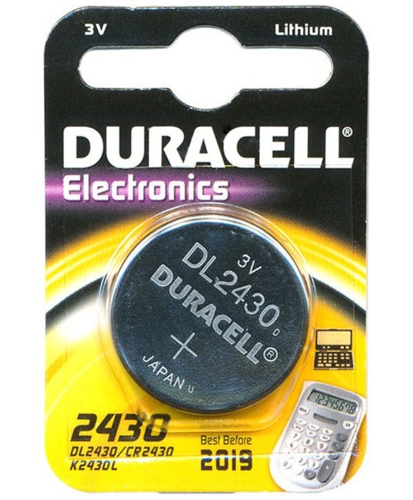 Pila litio cr2430 duracell blister de 1