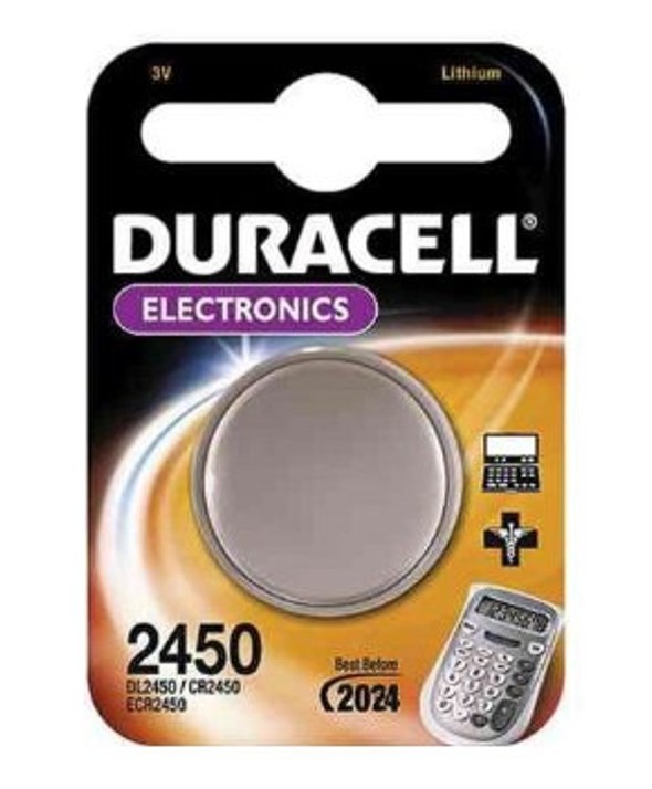 Pila litio cr2450 duracell blister 1