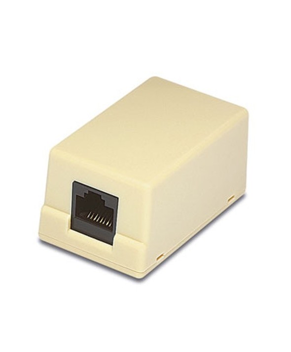 Roseta superficie 1 via conector idc rj45