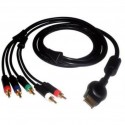 Conexion rca componentes oro ps2/ps3 1.8 metros