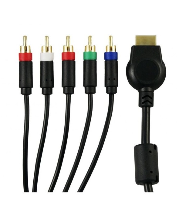 Conexion rca componentes oro ps2/ps3 1.8 metros