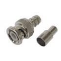 Conector bnc macho para crimpar para rg59/u