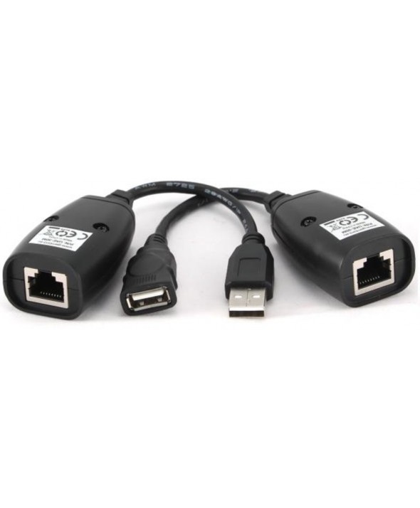 Extension usb 30 metros por rj45 cat5/5e/6