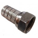 Conector "f" macho para coaxial 6.6mm