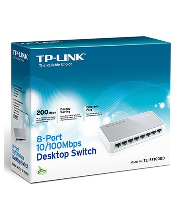 Tpl switch mini 8 puertos tplink tl-sf1008d