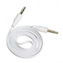 Conex.audio jack 3.5mm m/m st plano 3m blanco