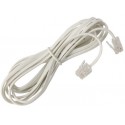 Conexion telefonica m/m rj11 6p4c blanca 7.5m