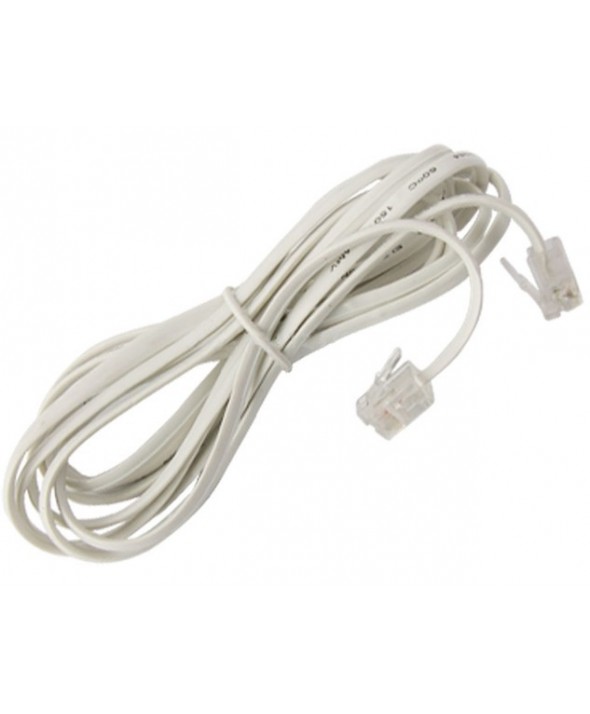 Conexion telefonica m/m rj11 6p4c blanca 7.5m