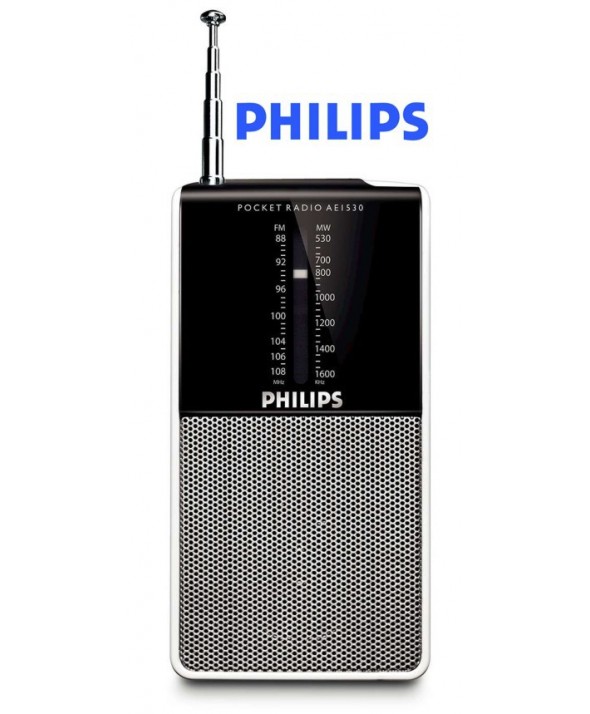 Radio philips am/fm portatil altav.exterior+ t.auricu