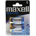 Pila alcalina lr14 mxl maxell blister 2 unidades