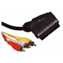 Conexion euro 3 rca m aud/vid in-out con interruptor 1.5m