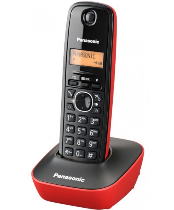 Telefono inalambrico panasonic kxtg1611 rojo