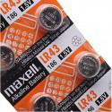 Pila alcalina 186 (lr43) 1.5v maxell blister 10 unidades