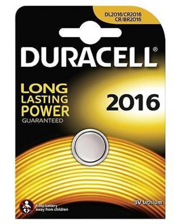 Pila litio cr2016 duracell blister 1 unidad