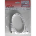 Conexion usb a - micro usb b 5pin blanco 1 m