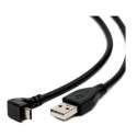 Conexion usb a - micro usb b 5pin acodado 1.8 m