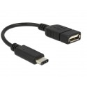 Conexion otg usb tipo c macho a usb "a" hembra 0.15m