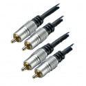 Conexion audio 2 rca m/m ht cable 0.75m