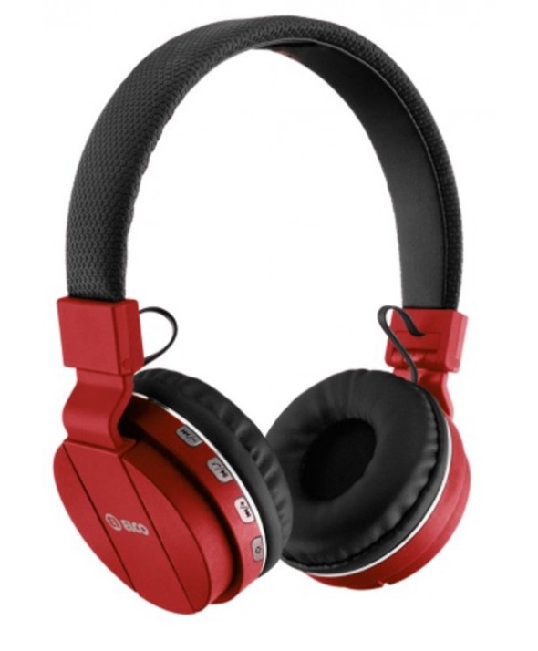 Auricular diadema bluetooth m/l rojo elco