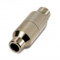 Empalmador coaxial rg6 blindado metal