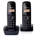 Telefono inalambrico duo panasonic kxtg1612 blanco/negro