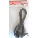 Cable alimentacion red c15 con mueca acodado 1.8 m