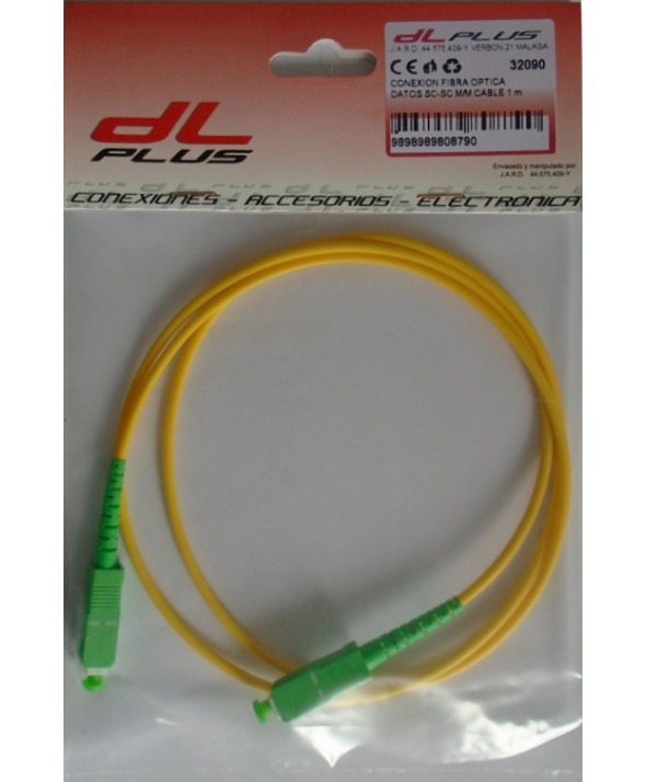 Conexion fibra optica datos sc-sc m/m cable 1 m