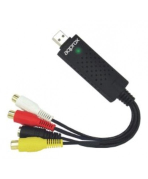 Capturadora audio-video por usb 2.0 rca+svideo