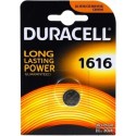 Pila litio cr1616 duracell blister de 1 unidad