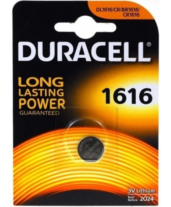 Pila litio cr1616 duracell blister de 1 unidad