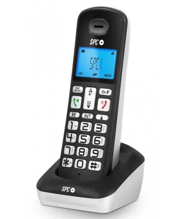 Telefono inalambrico teclas grandes spc negro