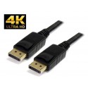 Conexion displayport 1.2 m/m 4k cable 2 m