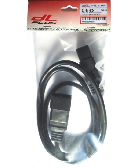 Cable alimentacion cpu c19/c20 usa 1.5 metros