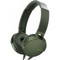 Auricular diadema extra bass sony m/l verde militar