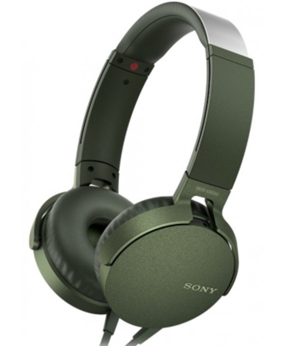 Auricular diadema extra bass sony m/l verde militar