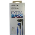 Auricular intraoido extra bass sony m/l azul