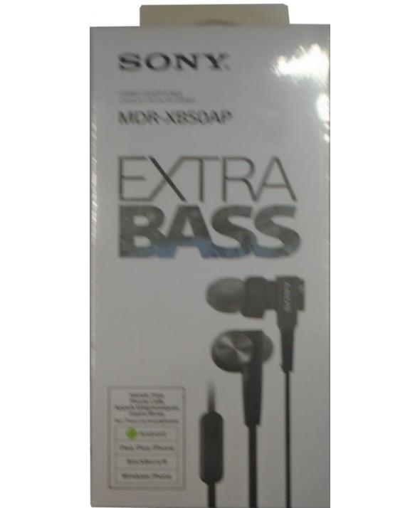 Auricular intraoido extra bass sony m/l negro