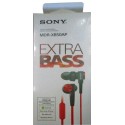 Auricular intraoido extra bass sony m/l rojo