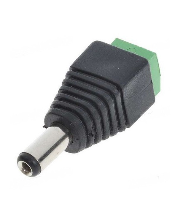 Conector alimentacion jack 5.5x2.5 hembra atornill